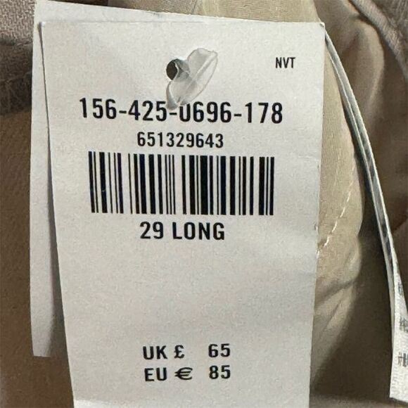 Abercrombie & Fitch 29L Taupe Split Hem Trousers Beige Pants 8L New Vintage NWT - Picture 4 of 5